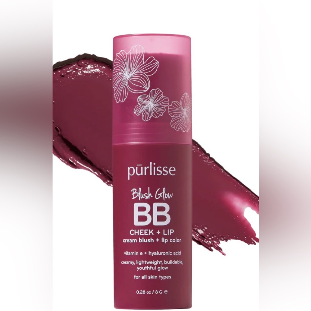 Purlisse Blush Glow BB Cheek + Lip Color, Berry